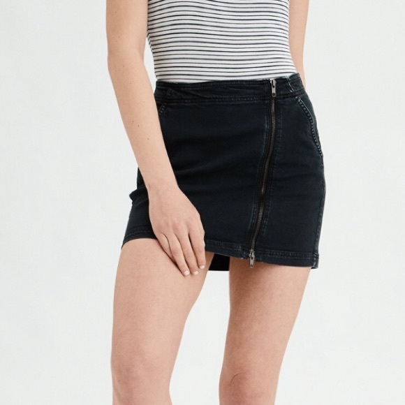 AE Denim X High-Wasted Denim Skirt - Picture 1 of 7